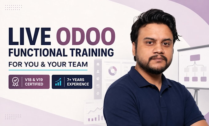 provide live odoo functional training for you and your team