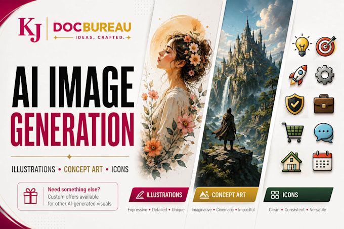 create custom ai generated images and visuals