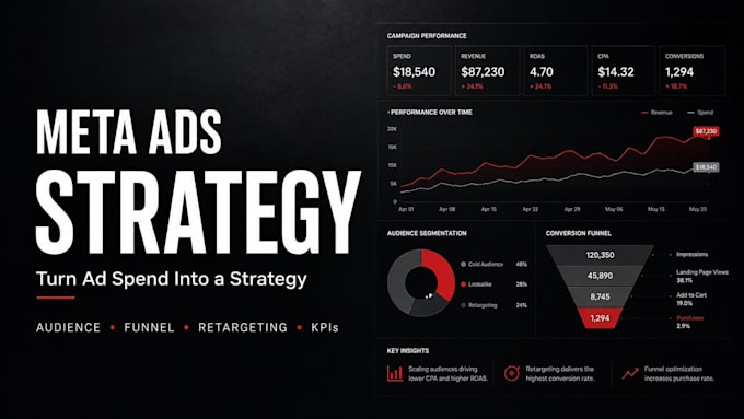create a meta ads strategy and sales funnel