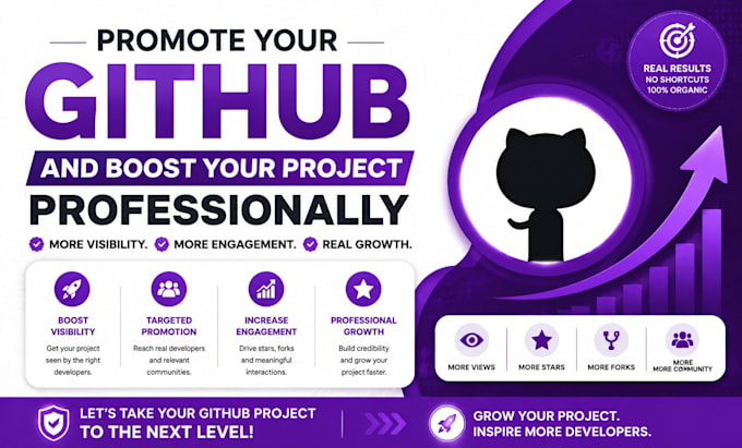 promote your github and boost your project professionally