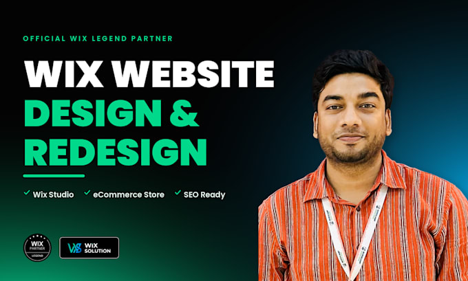 design or redesign a professional and responsive wix website