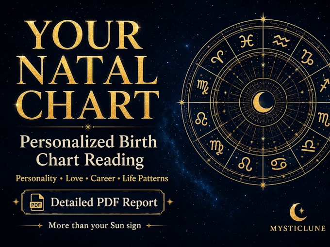 create a personalized natal birth chart reading