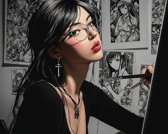 draw professional comic book pages and graphic novel art