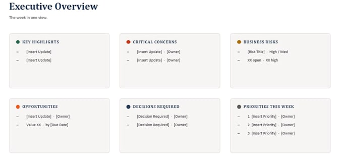create professional project management templates