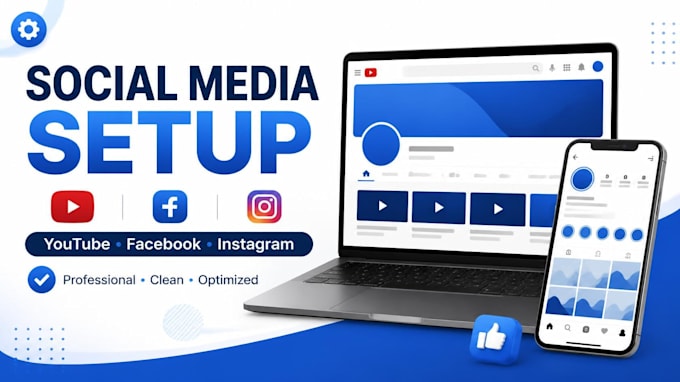 create and setup youtube facebook instagram