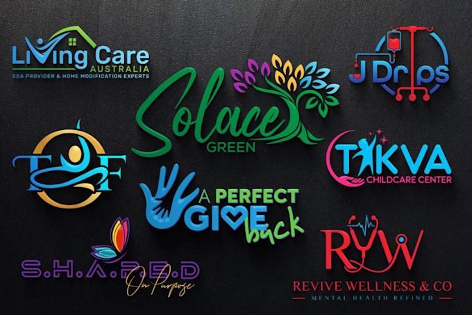 design a modern typography dental logo design for dentists