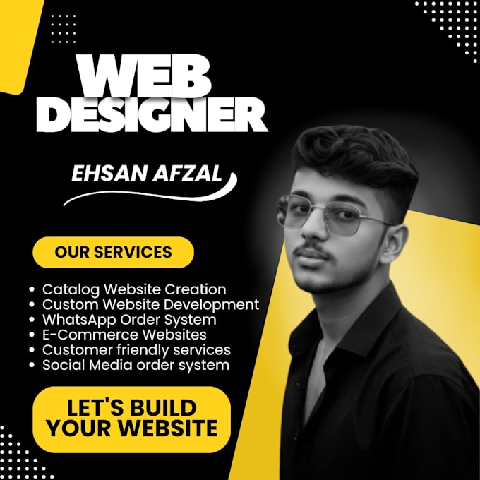 design a professional website with ordering system