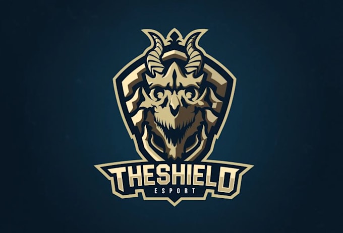 create a shield badge esports logo design for your team