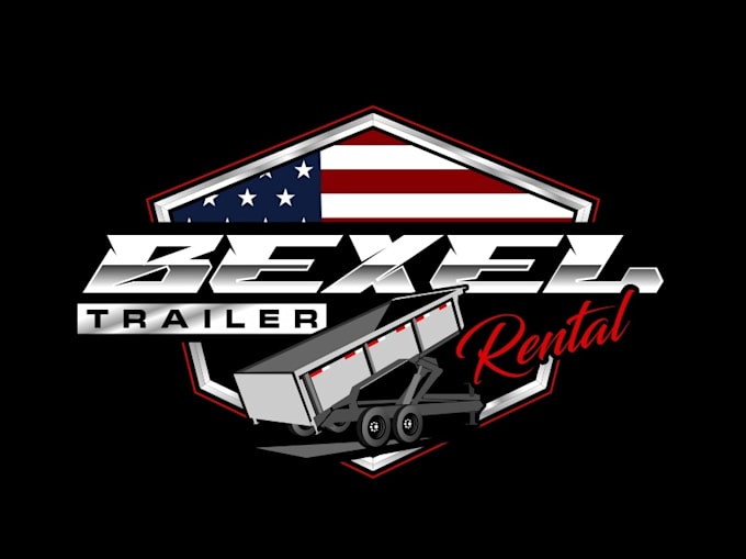 create creative and good looking dump trailer logo design