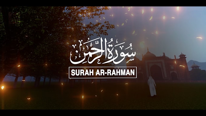 create quran recitation videos and beautiful thumbnail