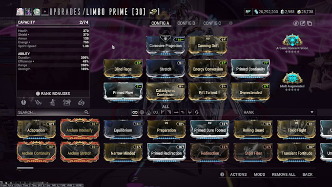 mod any weapon or frame for you minmaxed with help