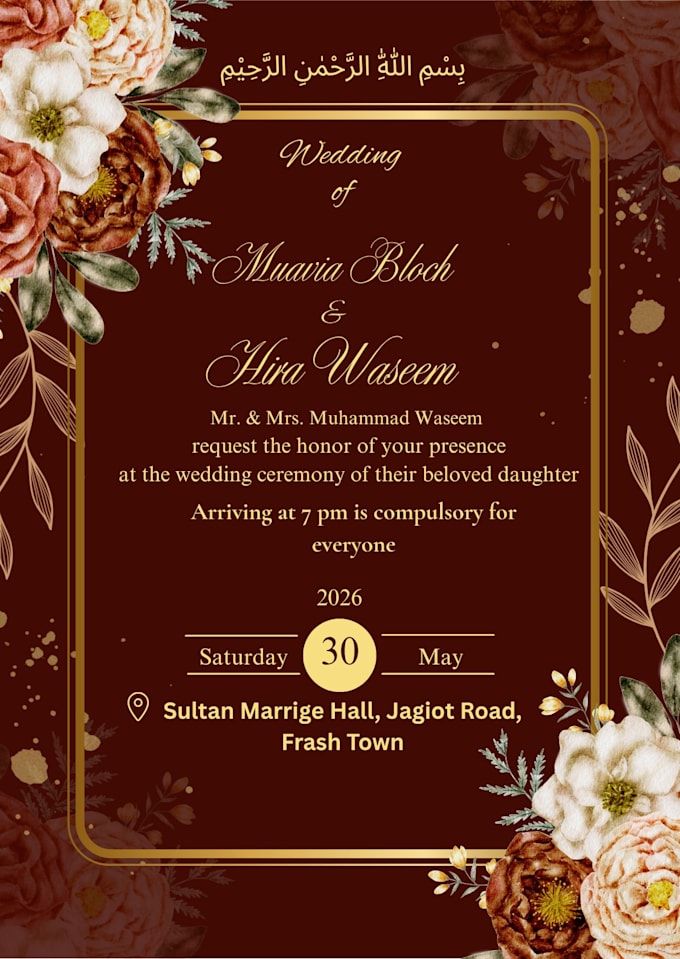 design modern wedding invitation cards