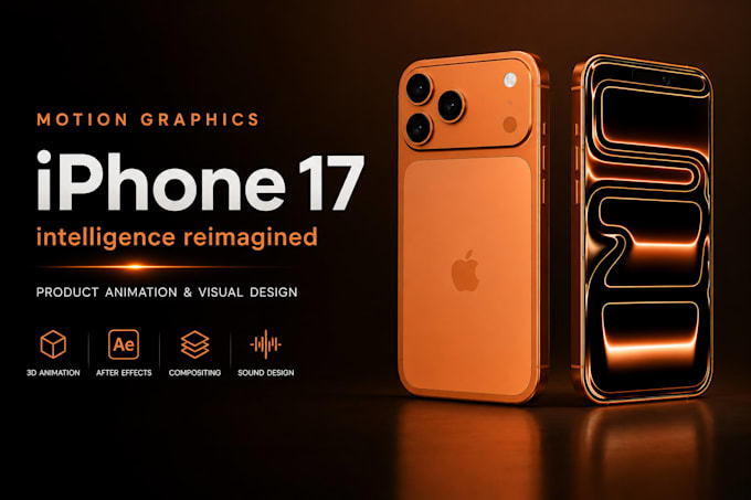 create motion graphics, video editing and graphic design