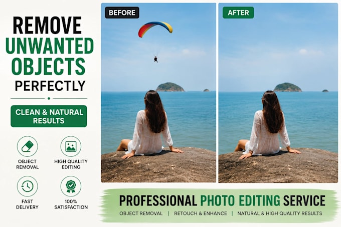 professionally edit photos and remove unwanted objects