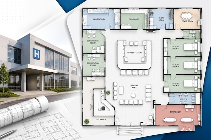 draw hospital floor plan design