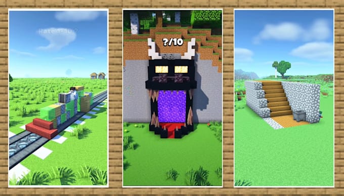 create a minecraft build video