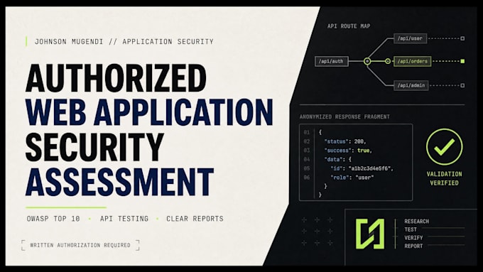 perform an authorized web application security assessment