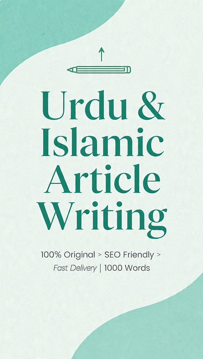 write professional urdu articles and islamic content
