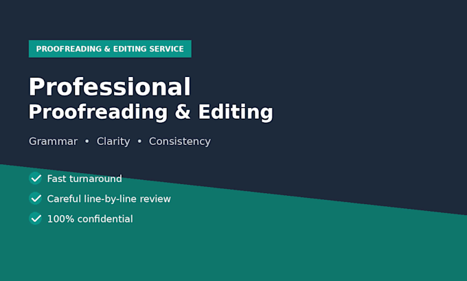 proofread and edit your document for grammar and clarity