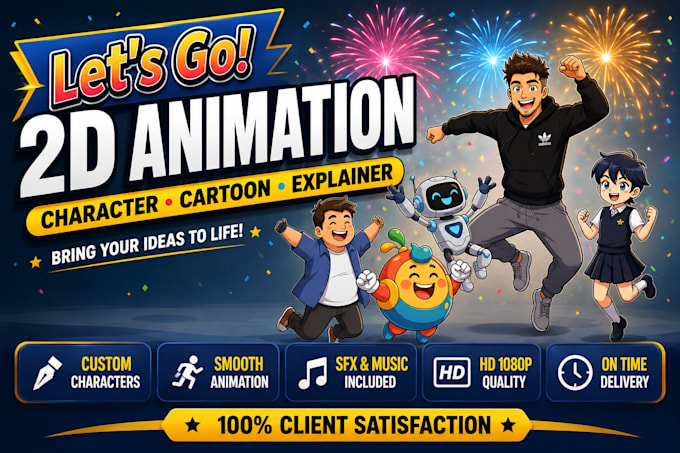 2d animation video cartoon animation character animation