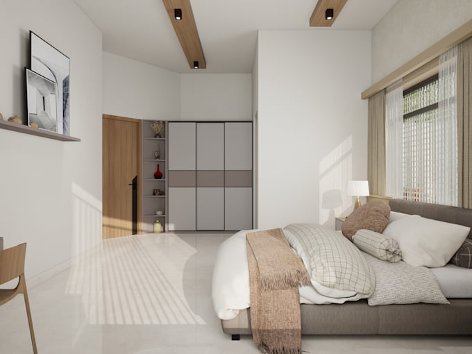 design realistic three d interior for your room