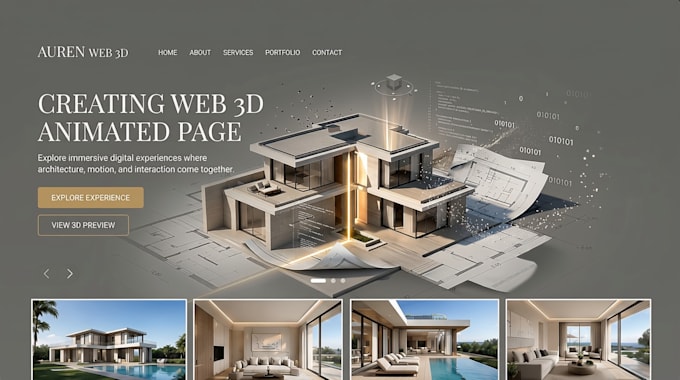 build an animated 3d website with cinematic scroll
