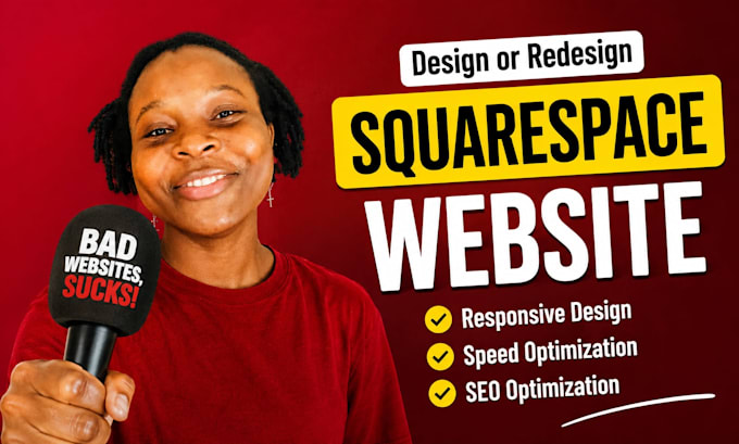 build stunning squarespace website design, redesign squarespace, website dev