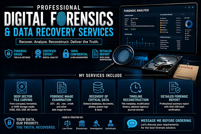 perform digital forensics investigation
