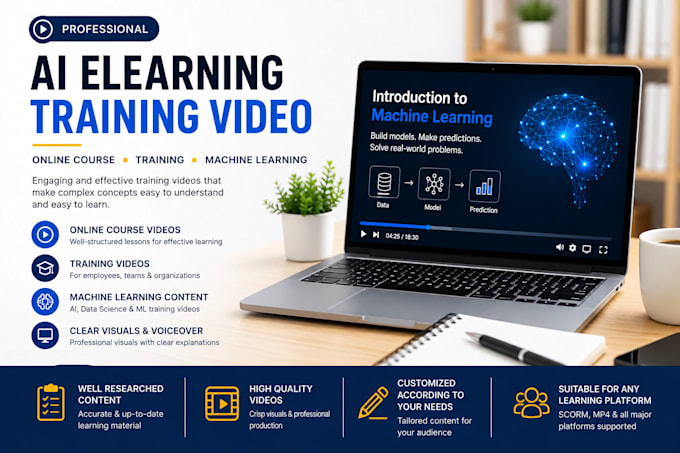 ai training online video course elearning video production machine learning