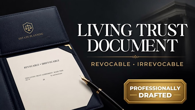 review or draft your revocable or irrevocable living trust document
