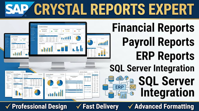 create a professional sap crystal reports for your business