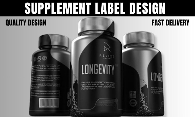 supplement label, product packaging, nutrition labels, bottle labels, jar label