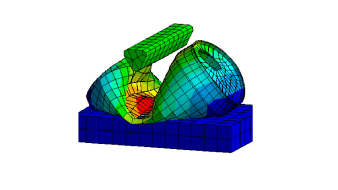 do static stress, fatigue, von mises and thermal temperature fea analysis