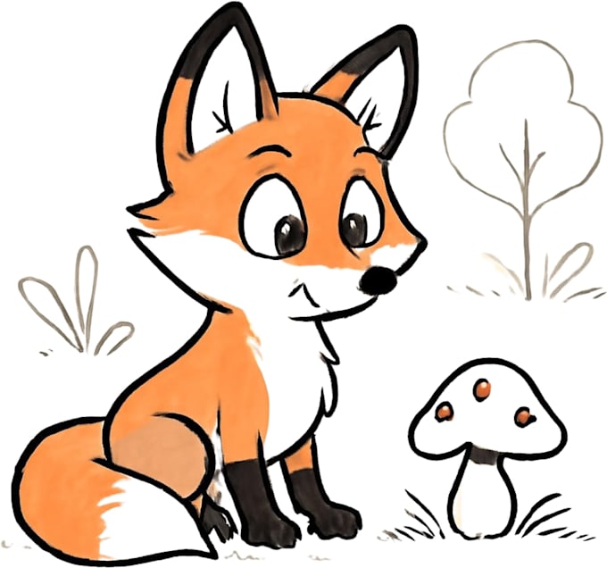 draw any sketch in cartoon, comic or realistic style