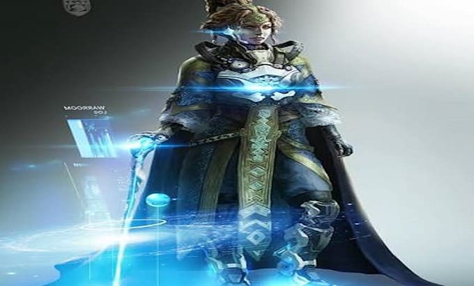 create custom cyberpunk and space opera character concept art