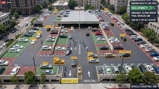 build real time parking analytics with vehicle detection and tracking