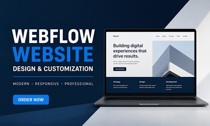 design and customize a webflow website