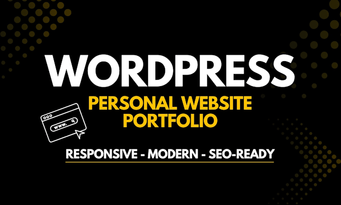build a wordpress personal website or portfolio