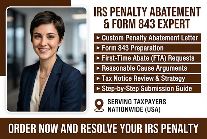 draft your irs penalty abatement letter and form 843 request