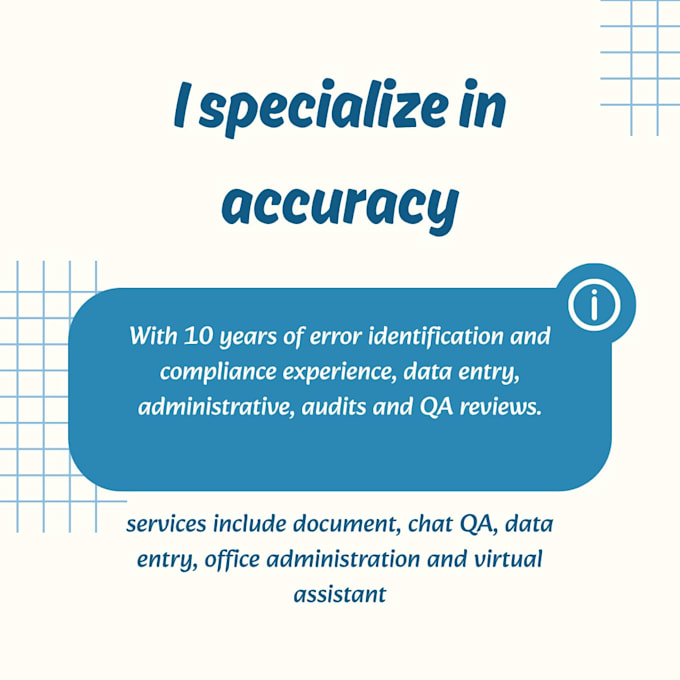 provide accurate data entry, claims support, admin tasks, QA and medical billing