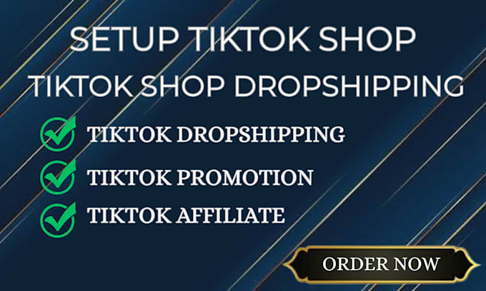 setup tik tok shop  do tiktok shop dropshipping