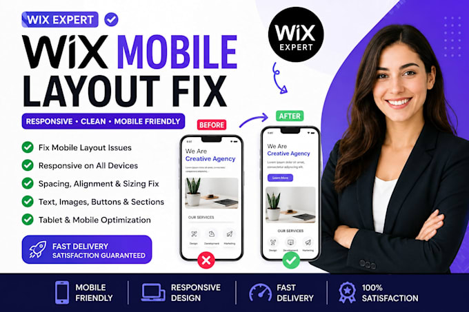 fix your wix mobile layout and make your site responsive
