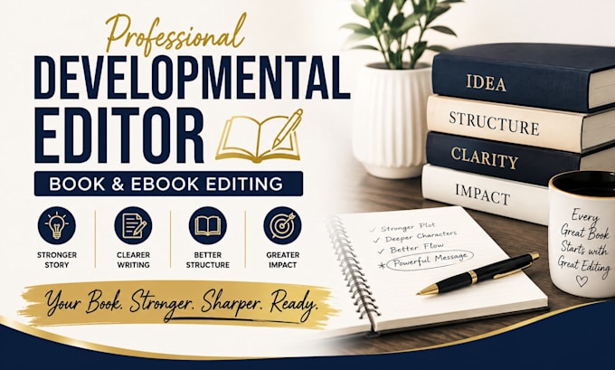 do developmental editor, book and ebook editing