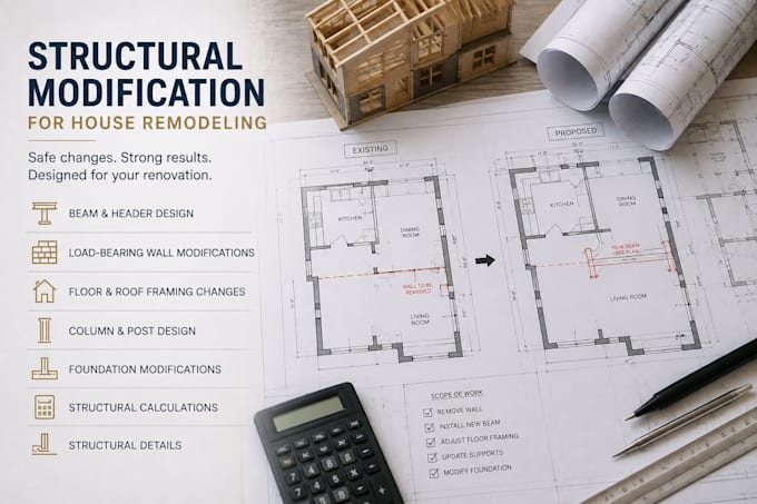 design structural modifications for home renovations and building alterations