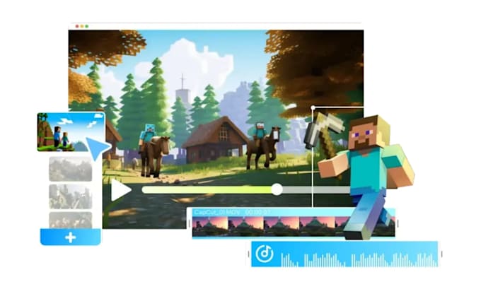 create minecraft 3d animation, cinematic intro, shorts, renders and trailers