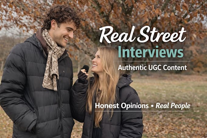 create authentic ugc street interview videos for your brand