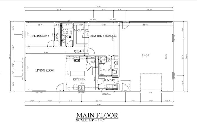 create detailed barndominium plans and architectural drawings