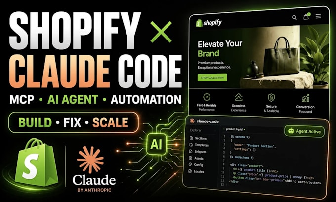 shopify claude code store, liquid shopify mcp, ai agent automation shopify app