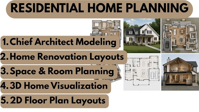 create residential floor plans and home layout in chief architect
