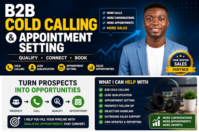 be your b2b sales closer and appointment setter
